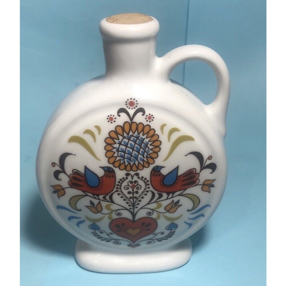 Vintage German Flask  BAVARIA 0,1L Milk white FLASK, empty